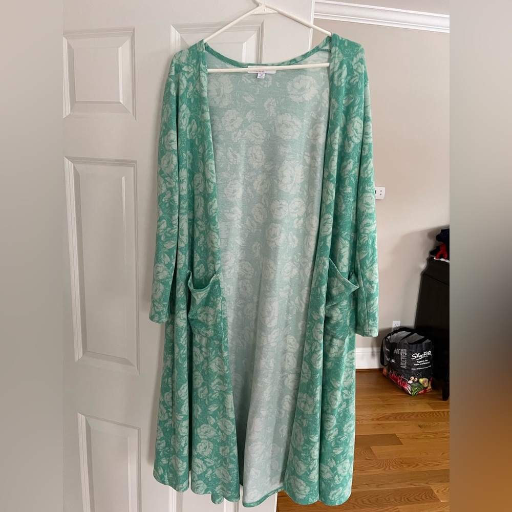 LulaRoe duster sweater with pockets.  Size Medium